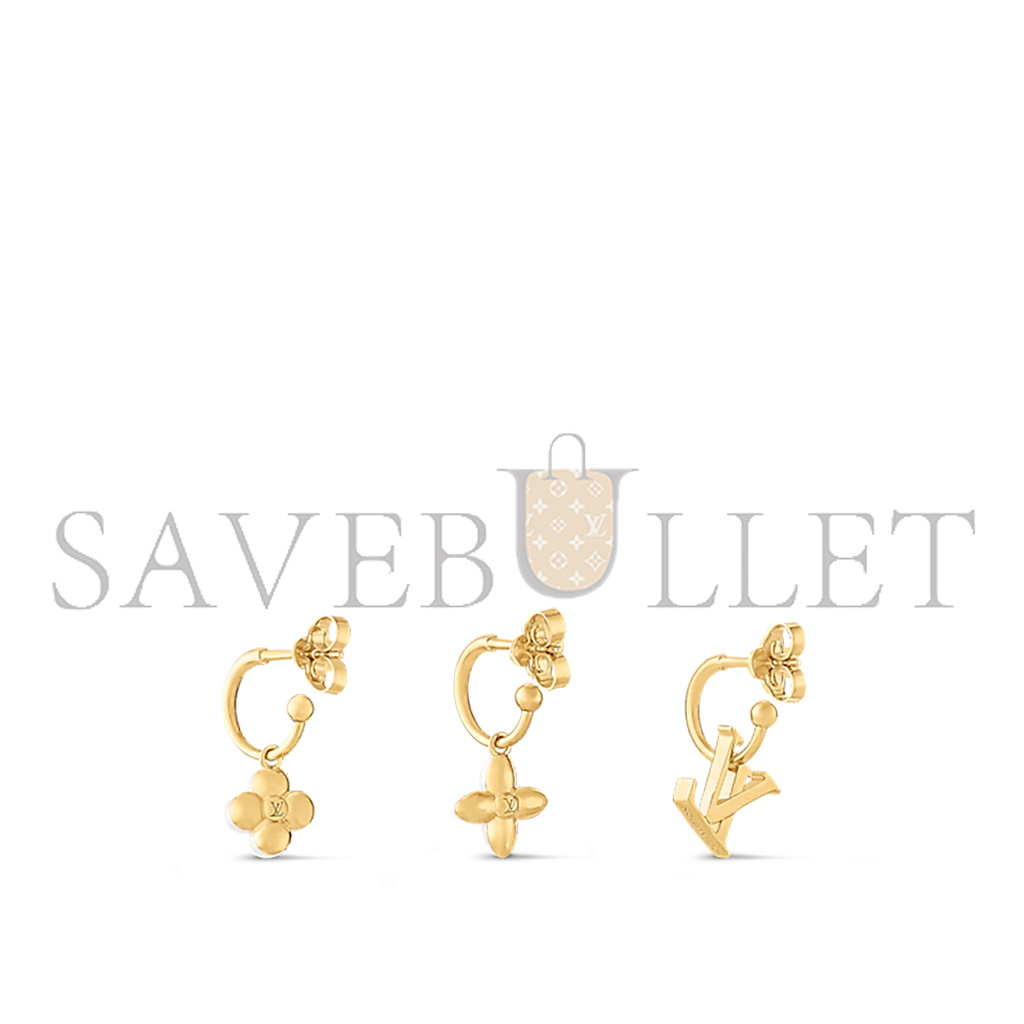 LOUIS VUITTON LV FLORAGRAM EARRINGS M01025 LOUIS VUITTON LV FLORAGRAM EARRINGS M01025